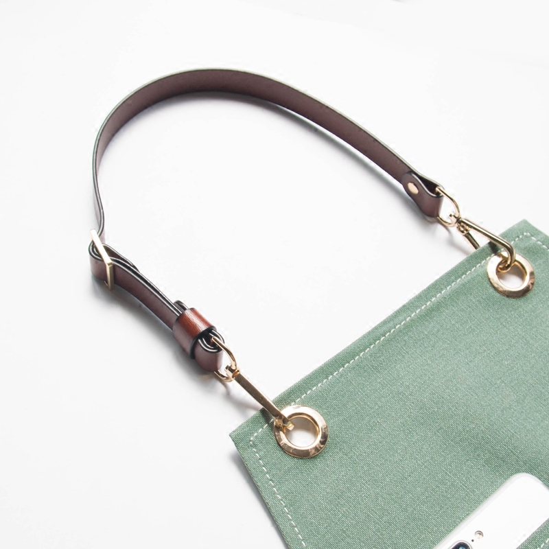 Superior Washed Canvas Cowhide Leather Tooling Apron