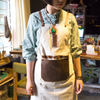 Custom Superior Durable Canvas Apron with Leather Pockets And Straps