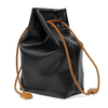 Colorful high quality pu leather drawstring bag