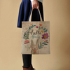 Logo printing reusable jute shopping bag