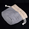 Breathable eco friendly linen drawstring gift bag 