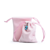 Promotional velvet bag jewelry drawstring gift bag packing bag with customize logo
