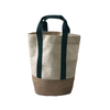 Simple natural jute splice design fashion portable durable tote shopping bag with factory custom