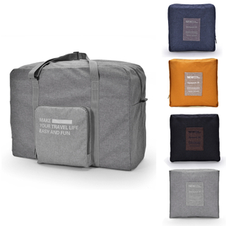 Factory logo printed custom large capacity foldable nylon travel bag for short travel