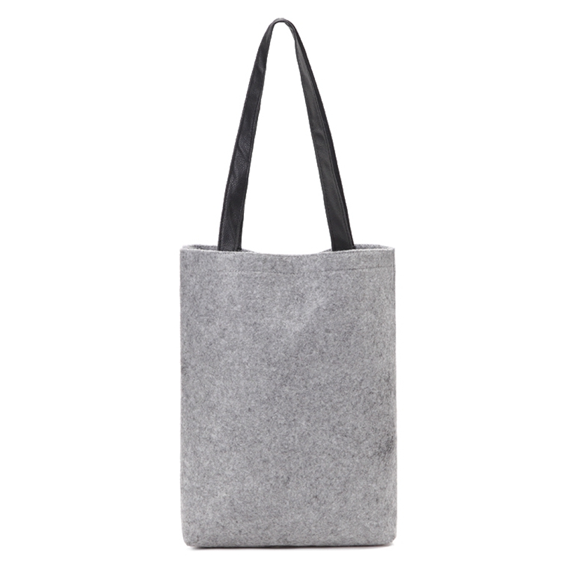Wholesale top quality eco-friendly and delicate women felt tote bag for travelling