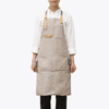 Custom logo printed high-end creative different canvas cotton apron for kitchen