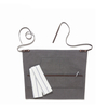 Washed Gray Brown Canvas Half-length Apron for Barista Flower Shop Restaurant Hotel Cafe Overalls Customization Uniforms