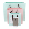 Factory customize coated fold able paper bag for luxury gift paper shopping bag