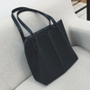 Hot sale new style fashion portable large capacity pu tote shopping bag for women