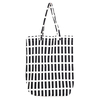 Simple white striped shoulder bag Oxford bag large supermarket green shopping bag