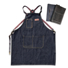 Fashion Belt Barista Western Restaurant Barber Denim Work Apron Custom Logo Printing