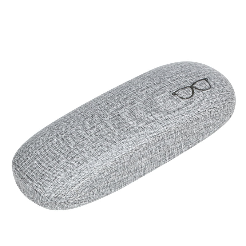 Factory wholesale logo printed custom durable portable pu leather glasses case for eyeglasses packaging