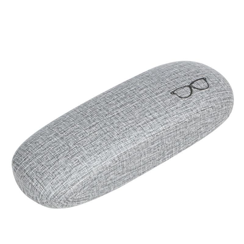 Factory wholesale logo printed custom durable portable pu leather glasses case for eyeglasses packaging