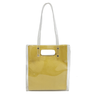  Wholesale waterproof clear Pvc tote shopping bag for traveling and gift