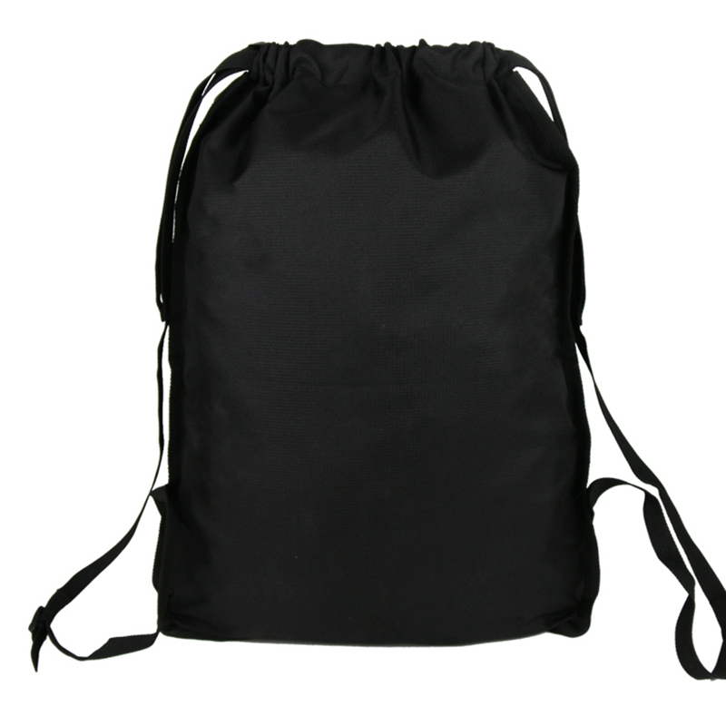 Custom polyester drawstring backpack waterproof outdoor sports light fitness football bag