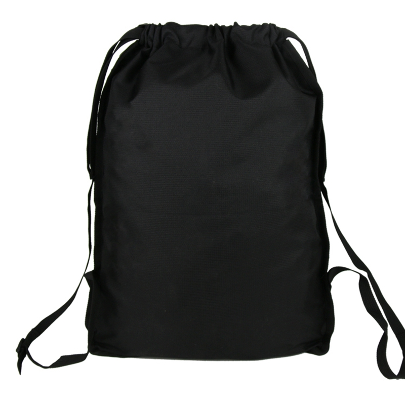 Custom polyester drawstring backpack waterproof outdoor sports light fitness football bag