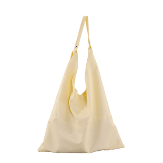 Light yellow fresh and fashion fabric waterproof personalized custom women shoulder pu ladies bag