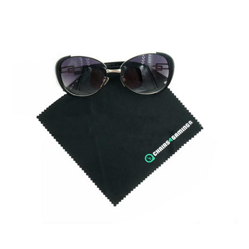 Silk printing cheap promotional microfiber cleaning cloth with factory custom