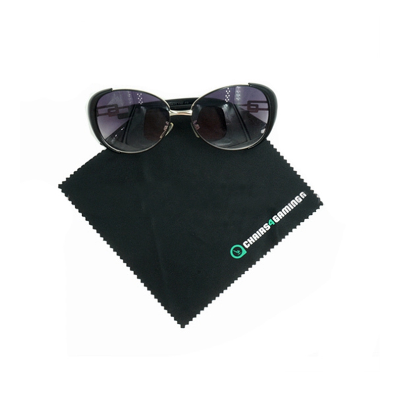 Silk printing cheap promotional microfiber cleaning cloth with factory custom