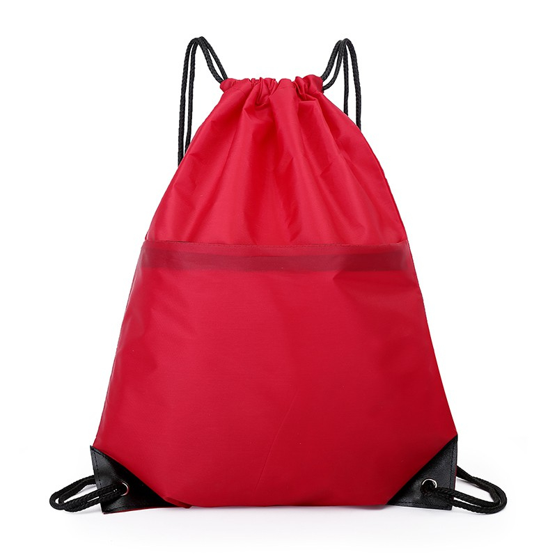 Waterproof portable polyester drawstring backpack for adult