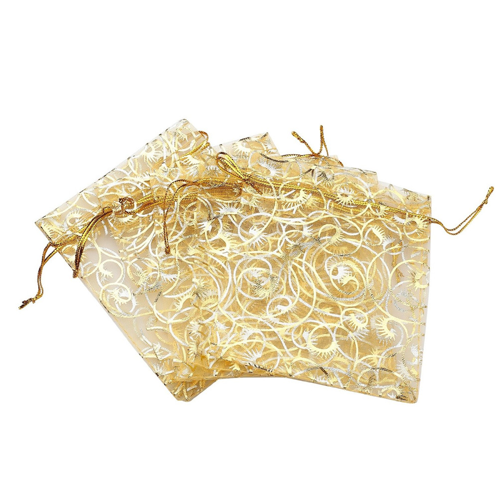 Customized cheap bags wholesale organza drawstring gift bags for wedding