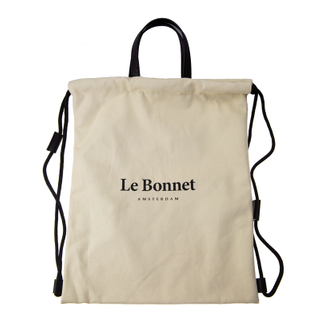 Fashion popular large capacity canvas drawstring backpack with leather strap