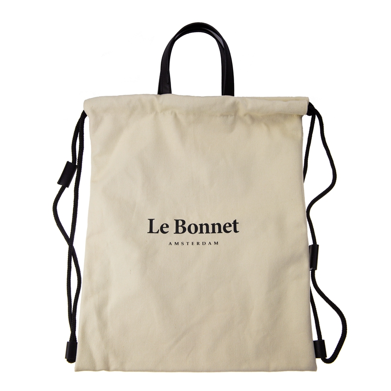 Simple Large Capacity Canvas Drawstring Backpack main image 1