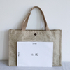 High quality breathable eco friendly linen tote shopping bag with factory supply