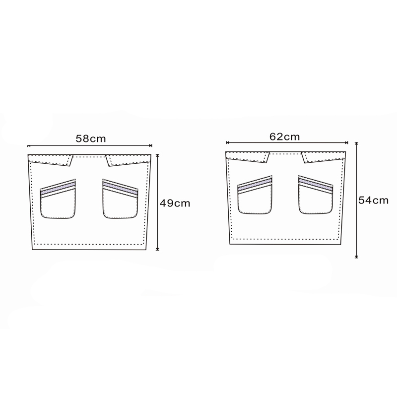 Custom Work Clothes Wholesale Men And Women Striped Half Apron For Kitchen Cafe Bakery Cake Shop Restaurant Overalls