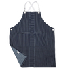 Factory Custom Wholesale Superior Chef Overalls Striped Denim Apron for Restaurant Cafe Waiter Or Waitress