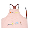 Stylish Pink Popular Color Design Cotton Cloth Shop Beautiful Work Apron