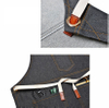 Hot sale multifunction eco friendly breathable reusable strong cotton canvas denim apron for men