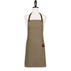 High quality cheap long dustproof cotton canvas apron for kitchen cooking wholesale