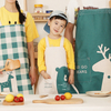 Nordic couple sleeveless apron cartoon parent-child kitchen baking adult children apron
