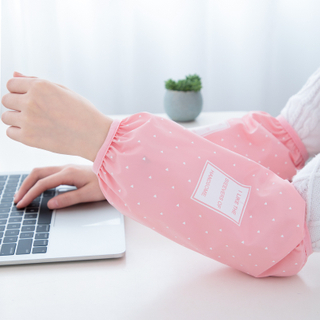 Waterproof anti-fouling anti-oil household office cute cartoon long sleeve