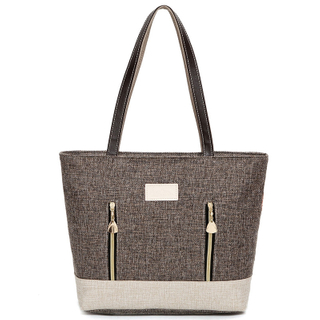 High-end eco-friendly fashional dirty durable women linen cotton bag for shopping