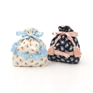 Custom popular dust stain gift silk handmade drawstring bag