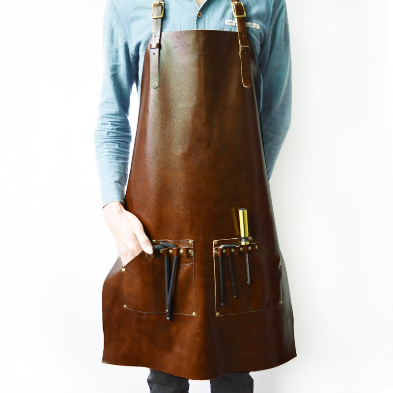 Superior Leather Industrial Work Apron for Barista And Bartender