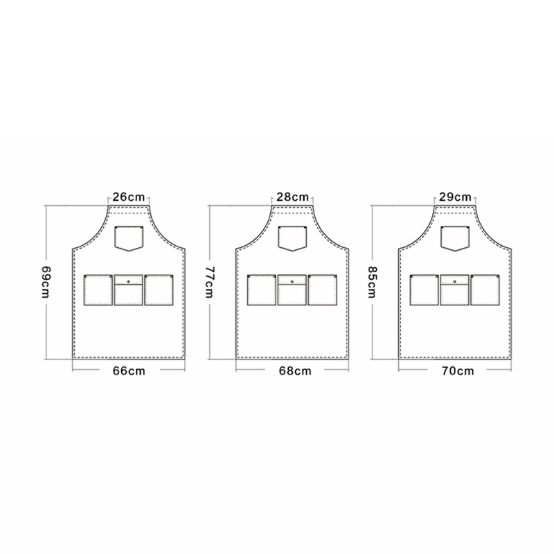 Wholesale Adjustable Colorful Washed Canvas Apron