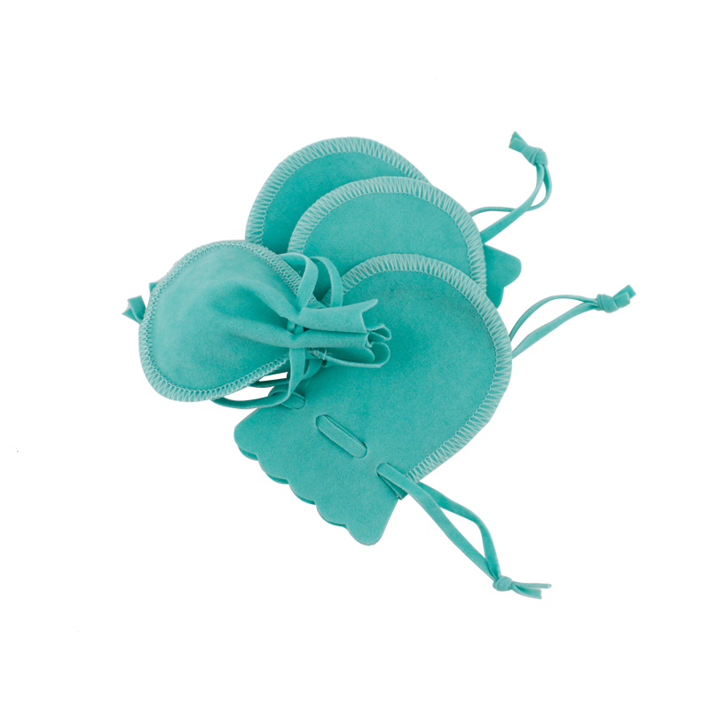  Luxuirious custom logo string velvet jewelry pouch gift bags