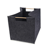Soft comfortable felt storage tote bag