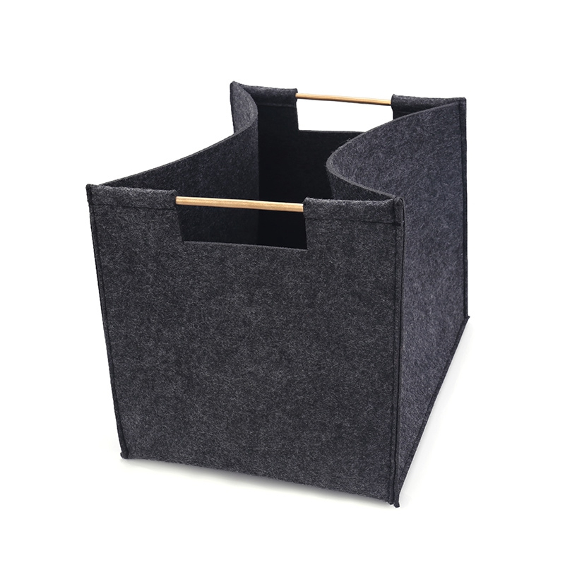Soft comfortable felt storage tote bag