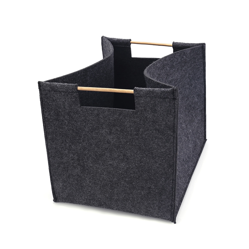 Soft comfortable felt storage tote bag