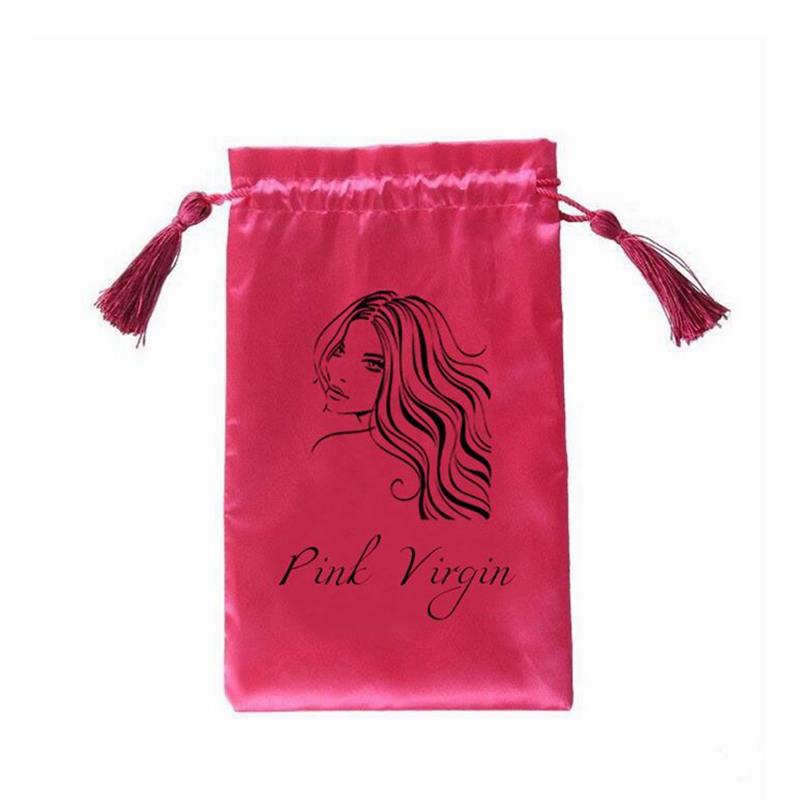 Factory custom satin wig bag