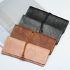 Handmade retro bundled glasses case sunglasses myopia glasses case glasses bag leather storage bag