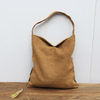 New product burlap and lamb flannel stitching fabric fashion eco friendly high quality low price women cotton linen tote bag