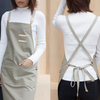 New design beautiful and durable dustproof work cotton canvas apron for sale 
