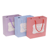  Customized logo packaging shopping rainbow printed handbag christmas colorful printing gift custom paper bag