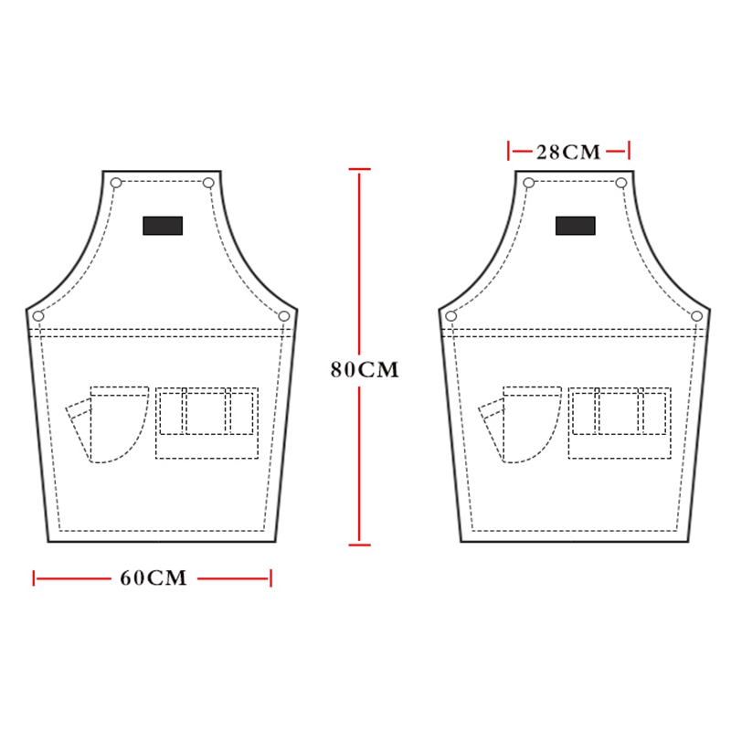 Reasonable price top grade durable and eco-friendly cooking denim apron