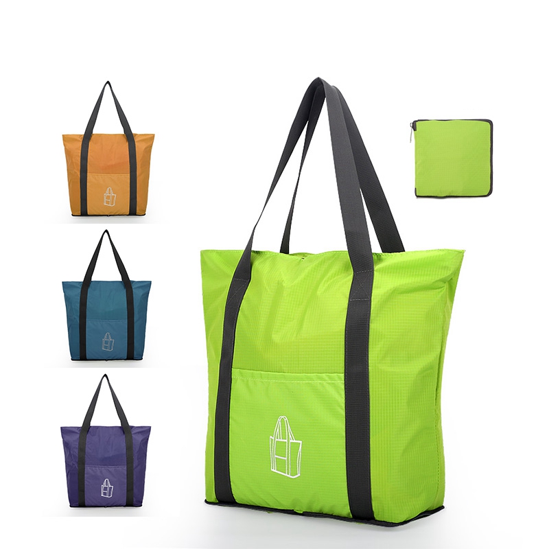 Simple design large lightweight waterproof nylon travel bag with foldable style